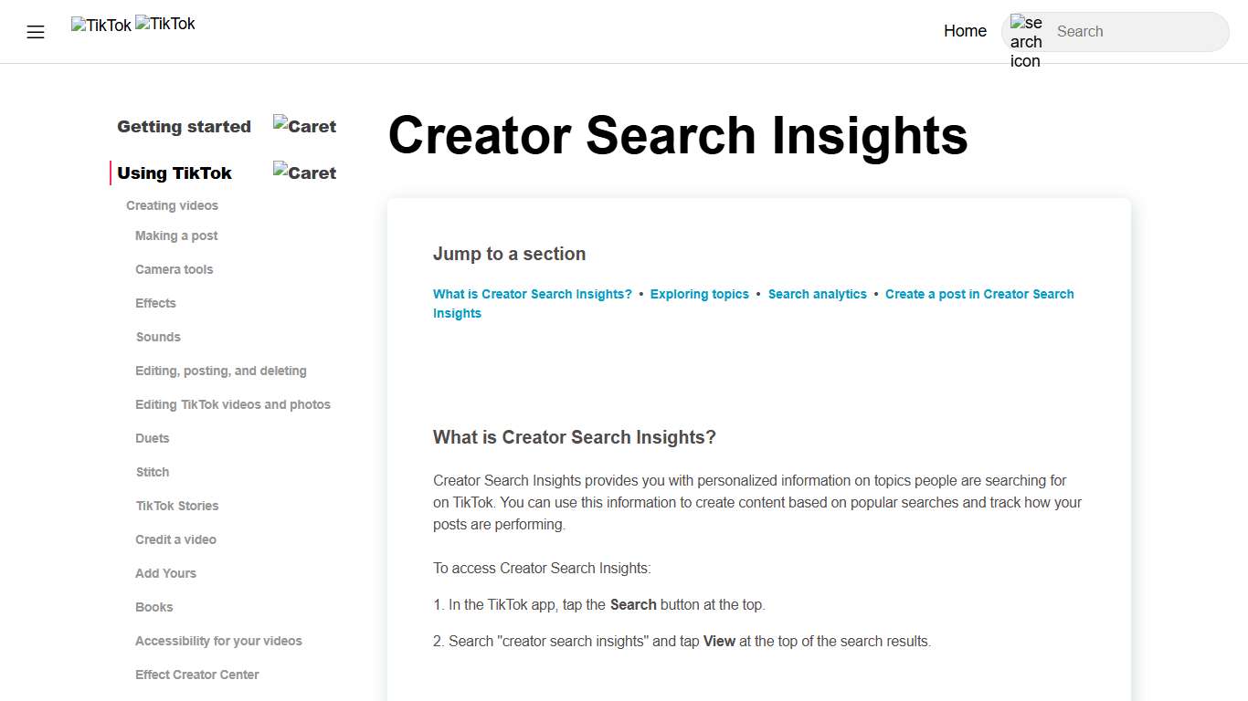Creator Search Insights